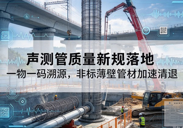雅安声测管质量新规落地，一物一码溯源，非标薄壁管材加速清退