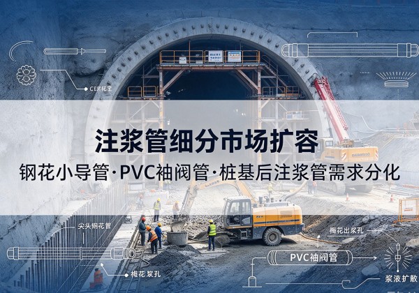 雅安注浆管细分市场扩容，隧道钢花小导管、PVC 袖阀管、桩基后注浆管需求分化